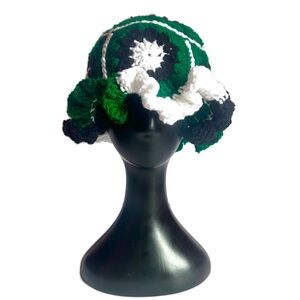 Crochet flower hat